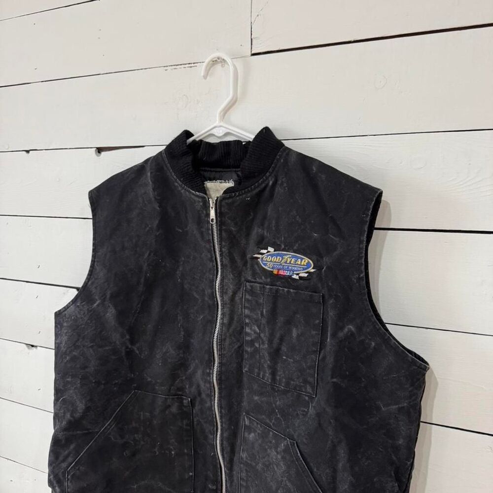 Nascar Men's Black and Grey Jacket